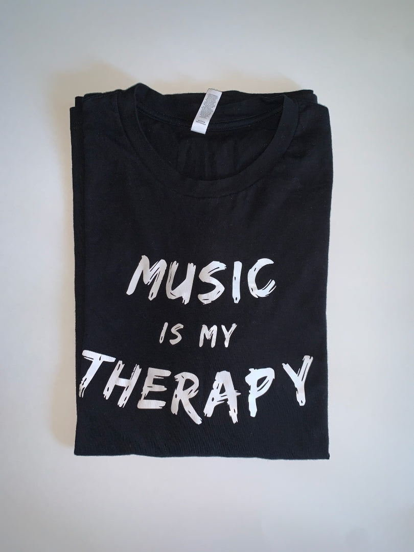MUSIC IS MY THERAPY UNISEX TEE